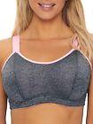 Pour Moi Energy Convertible Sports Bra US 34H Grey Pink 97003 Multiway Strap