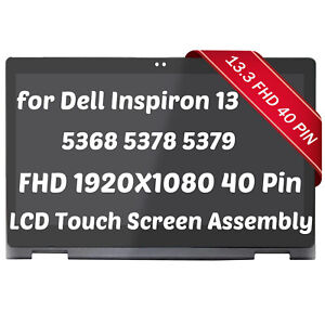 for Dell Inspiron 13 5379 5368 5378 FHD LCD Display Touch Screen Assembly Bezel