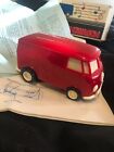Vintage Musical Toy Soundwagon Red VW Van Bus Record Player Tamco Japan old RARE