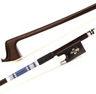 Pro Master Coffee Color Carbon Fiber Violin Bow 4/4 Ebony Fleur-de-Lys Frog 61g