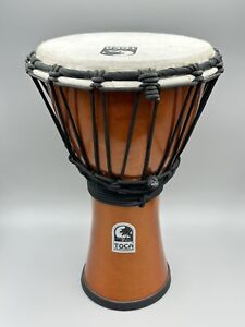 Toca Freestyle Color Sound Djembe Drum - Metallic Orange 12in