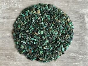 Grade A++ Emerald Semi Tumbled Gemstone Mini Chips 4 - 8 mm, Wholesale Bulk Lot