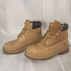 Timberland Junior 12909 Wheat Nubuck 6 inch 4.5M Youth/6.5 Womans Lace Up Boots