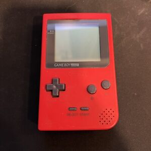 New ListingGame Boy Pocket Red - Works Great, Missing Battery Cover