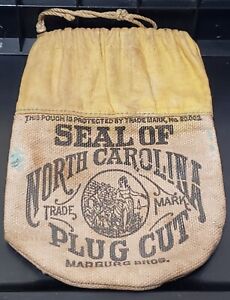 Seal of North Carolina Plug Cut Tobacco Pouch Marburg Bros Tobacco Co. Baltimore