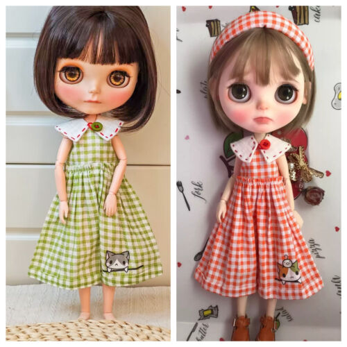 New ListingHandmade Blythe Doll Clothes Red and Green DressNeo Blythe OB22, OB24