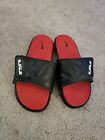 Nike Air Max Lebron 2 Slide Elite Red Black Sandals Men 11 - 12 Air Unit James