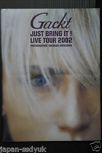 Gackt photo book - 'JUST BRING IT LIVE TOUR 2002' from JAPAN