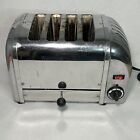 Dualit 4 Slice Toaster/Bagel Model 84US Silver Chrome Retro Made In England