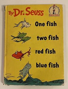 One Fish Two Fish Red Fish Blue Fish Dr. Seuss 1960 1st Book Club Edition
