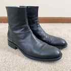 To Boot New York Black Leather Chelsea Boots Handmade in Italy Men's Size 8
