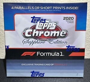 2020 Topps Chrome Sapphire Edition FORMULA ONE F1 Hobby Box - Factory SEALED