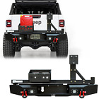 Vijay For 2020-2024 Jeep Gladiator JT Steel Rear Bumper W/Tire Carrier&LED Light (For: Jeep Gladiator)