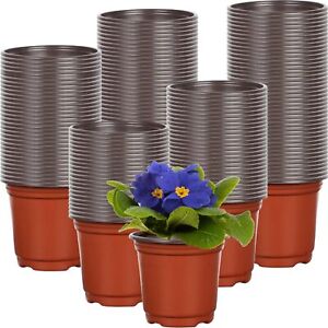 1000 Pcs 4 Inch Plant Nursery Pots Bulk Plastic Pots Plants Seed Starting Pots