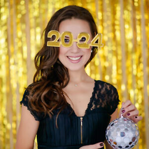 2024 Glasses PC Frame Happy New Year Party Favors Graduation Eyeglasses