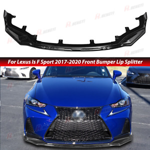 Gloss Black For Lexus Is F Sport 2017 2018 2019 2020 Front Bumper Lip Splitter (For: 2017 Lexus IS300)