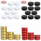 10 Round Lip Metal Tin Cans Storage Jar Pot Containers Box&Lids Screw Top 30ml