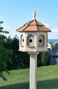 LARGE Bird house |Poly | Gazebo | 8 rooms | Amish handmade | Made in USA