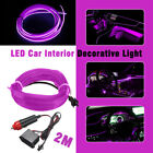 12V LED Car Decor Interior Atmosphere Strip Wire Light Lamp Accessories Purple (For: MAN TGX)