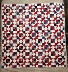 Unfinished Quilt Top, “Chained Stars”, 56 Inches X 57 Inches