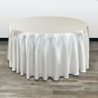 Satin Tablecloths for Weddings & Events Round 120 inch