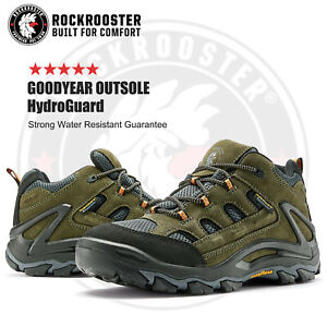 ROCKROOSTER Hiking Boots Low Top Waterproof Ankle Non-Slip Casual Boots For Men
