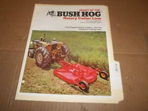PY106) Bush Hog Sales Brochure 4 Pages - Rotary Cutter Line