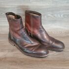 J&M 1850 Mens Brown Leather Shearling Lined Chelsea Boot Size US 13 EU 46