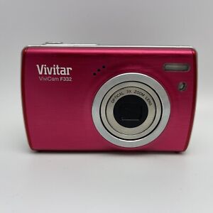 New Listing✅ Vivitar ViviCam F332 RED 12.0 Digital Camera TESTED & Working Great!!!🔥🔥