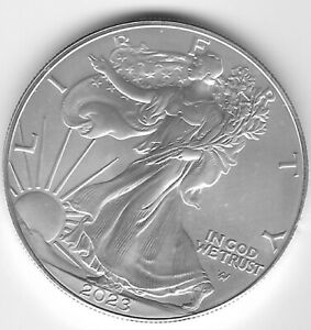 2023 1 oz american silver eagle coin bu