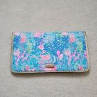 NWOT Lilly Pulitzer Large Slim Travel Organizer Wallet Fished My Wish