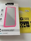 Pelican Adventurer iPhone 7 Plus 8 Plus Case Cover (Clear/Pink) + Tempered Glass