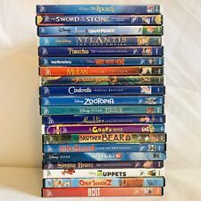 (20) All Walt Disney Pixar DVD Movie Lot, Animated Cartoon Family Kids Children