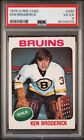 1975 O-Pee-Chee Ken Broderick #340 Boston Bruins PSA  *only 23 Graded Higher*