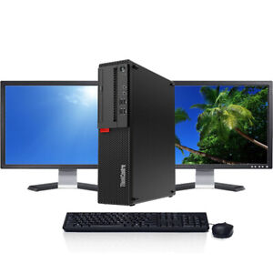 Lenovo Desktop Computer i5 to 16GB RAM 2TB HD or SSD 24 LCD Windows 10 Pro Wi-Fi