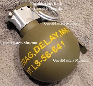 U.S. Vietnam Era M67 Fragmentation Grenade Stencil 052