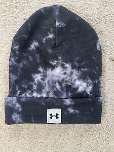 UNDER ARMOUR  Mens Cuffed Knit Beanie Hat-OSFM BLACK CAMO New