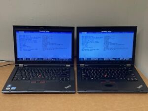 Lot of 2 - Lenovo ThinkPad T430 - i5-3320M 2.6GHz - 12 & 8GB RAM - No HDD/OS