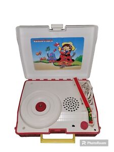 Vintage 1984 Radio Shack Portable  Childrens Mushroom Record Player tested Works