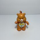 Vintage Care Bears Orange Friend Bear PVC Plastic Poseable Keychain Bag Clip Toy