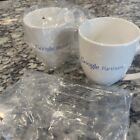 Google Partners Coffee Mug Cup 12 oz Ceramic  - Set of 2 - RARE - New in Package