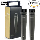 2-PACK Stagg SDM70 SM57 STYLE Dynamic Instrument Microphone with Cable and Case