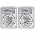 2023-S Reverse Proof Morgan & Peace Dollar Set PCGS rev PR70 First Day of Issue