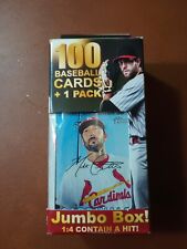 Fairfield Jumbo Box 100 Baseball Cards +1 Pack 1:4 Contain a Hit, Factory sealed