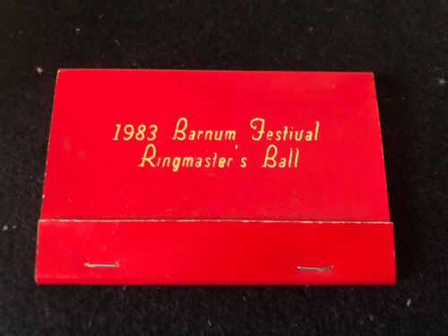 Vintage 1983 Barnum Festival Ringmaster’s Ball Matchpack Full
