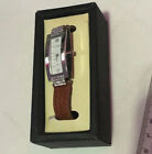 Yonger And Bresson Watch Brown Leather Strap Rectangle Watch Face Boxed