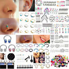 105x Bulk lots Body Piercing Eyebrow Jewelry Belly Tongue Bar Ring Wholesale US