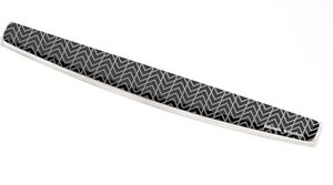 Photo Gel Keyboard Wrist Rest with Microban Protection, Black Chevron NEW