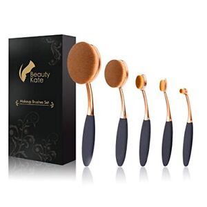 Kate Oval Makeup Brushes Set 5 Pcs Professional Oval Toothbrush Foundation Conto