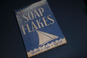 Rare Box Of Whitesail Soap Flakes Vintage Item